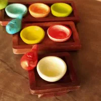 جای شمعی چوبی