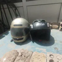 دو عدد کلاه کاسکت کار کرده