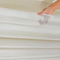 پرده حریر. همراه با دستک نو