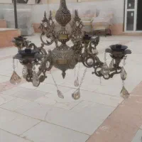 یک عدد لوستر برنجی نقره ای