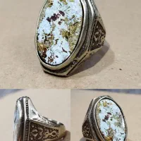 انگشتر فیروزه و عقیق یمنی فاخر
