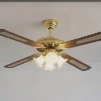 پنکه لوستر دار چوبی ۴ پره