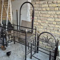 میز درایور فلزی با دوتا میز کناریش