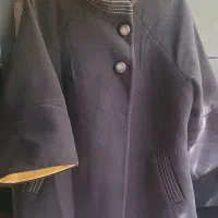 پالتو مشکی شیک EF-COLL تا سایز ۴۸