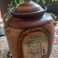 کلمن سفالی نو رنگ آمیزی شده