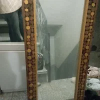 آینه قدی قاب چوبی