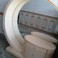 آینه و کنسول آرایشی طرح هلال ماه بسیار شیک و سالم
