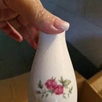 چینی گل سرخی پیش دستی پیاله نمکدان