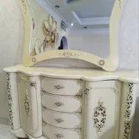 میز کنسول و آینه تمام چوب*زیر قیمت*