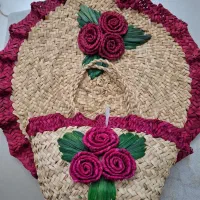 تزیینی سفره و سبد حصیری