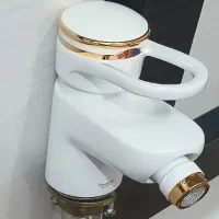 شیر روشویی هانس گروهه اصل آلمان سفید طلایی
