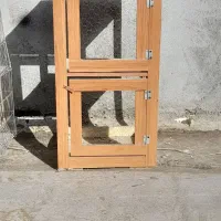 قفص ۲ طبقه چوب بندی و تور دستی