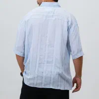 پیراهن مردانه استین کوتاه پارچه پری