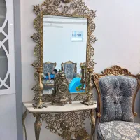اینه شمعدان و گنجه برنجی