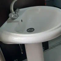 روشویی سایز بزرگ با شیر مخلوطی