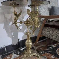 میز تلفن ۳فرشته برنز اصل