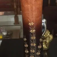 گلدان چوبی طرح بامبو