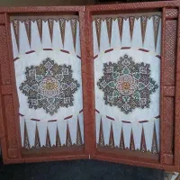 تخته نرد چرم طرح کیف پوست ماری ۱۴۵۰