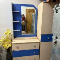 کمد لباس آینه دار طرح عروسک کیتی تمام ام دی اف