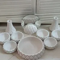 هفت سین گچی سفید رنگ