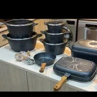 سرویس قابلمه هافنر 21 پارچه چدن