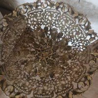 جا میوه ای برنز پایه بلند