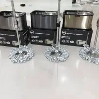 تی طی چرخشی سطلی تمام استیل فلزی ws