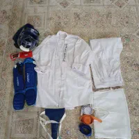 لباس تکواندو وحلقه دوتایی