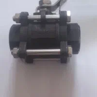 شیر توپی فولادی دنده ای سه تیکه 1 اینچ نیپون