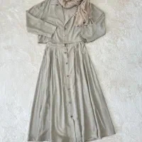 کت و دامن لینن درجه یک زیبا