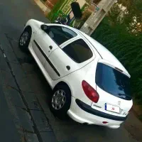 پژو ۲۰۶مدل۹۱ ۳لکه رنگ
