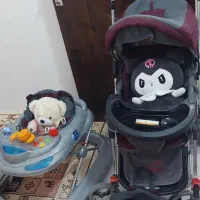 کالسکه کودک به همراه ساک و روروعک