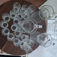 سه دست لیوان و پارچ لومینارک اصل فرانسه