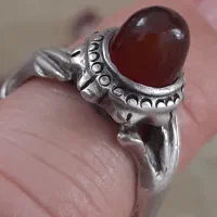 انگشتر نقره دست و دلبر