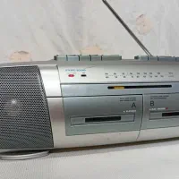 رادیو ضبط استر یو دو کاسته سانیو آکبند بسیار شکیل