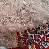 پارچه های شیک وارداتی دانتل و حریر مخمل