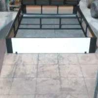 باکس فلزی زیر تختی فلزی کفی تخت ساده و جکدار