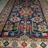 گلیم فرش شیک سورمه ای