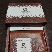 کیف پول چرم طبیعی گاوی مارک salino