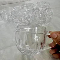 یک‌دست فنجان کریستال ناخمن اصل کاملا نو