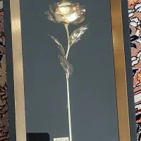 تابلو گل رز آبکاری طلا