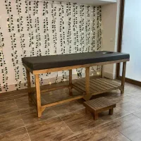تخت ماساژ و فیزیوتراپی سفارشی (تمام چوب) + تشک طبی