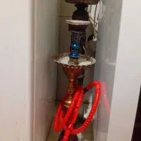 دوعددقلیان برنجی وچوبی