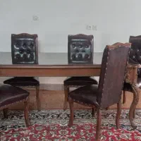 میز وصندلی نهارخوری  چرمی