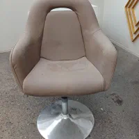 ۲ عدد صندلی اداری چرم نو