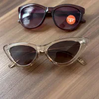 دو عدد عینک آفتابی uv400 کاملا نو