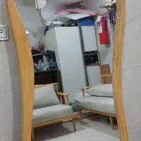 آینه دفرمه چوب روس قدی آکبند