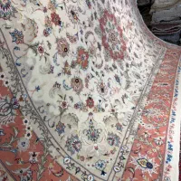 جفت فرش ۶ متری نقشه تبریز گل ابریشم