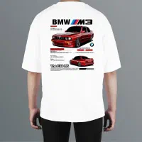 تیشِرت پنبه ای اور سفید BMW M3