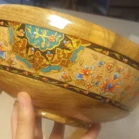 کاسه چوبی خراطی و پرداز